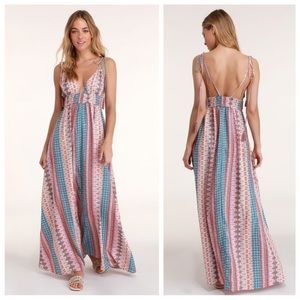 Lulus maxi vacation dress